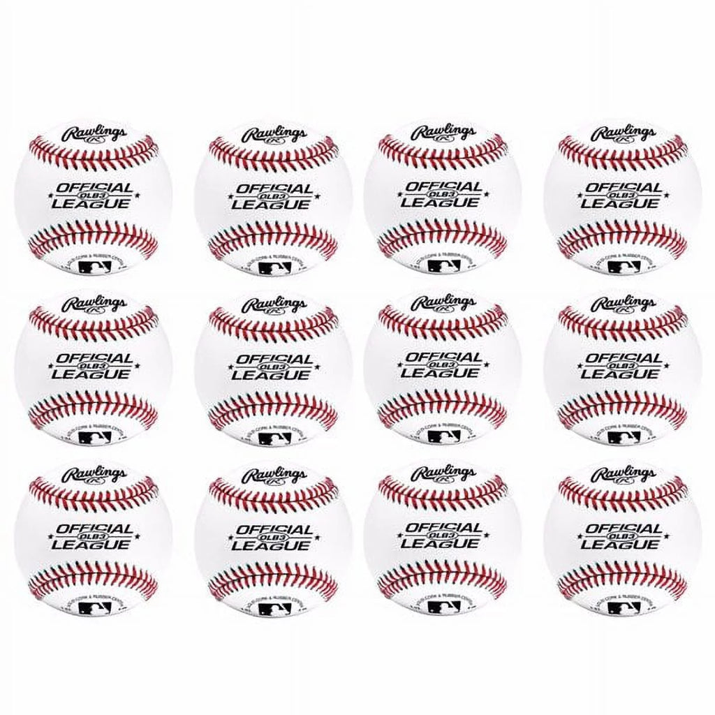 (6 Pack)  OLB3 Official League Recreational Use Baseball, Single Ball